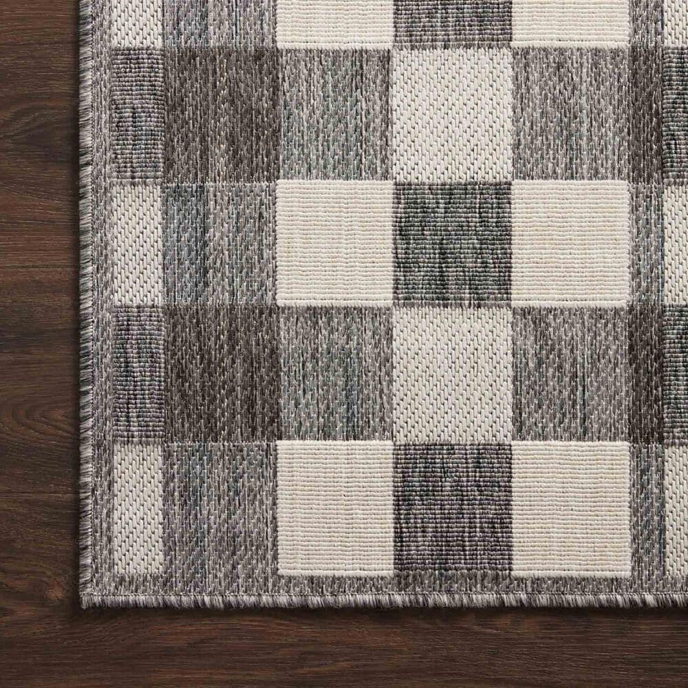 Loloi II Rainier 5&#39;3&quot; x 7&#39;7&quot; Ivory and Pebble Indoor/Outdoor Area Performance Rug, , large