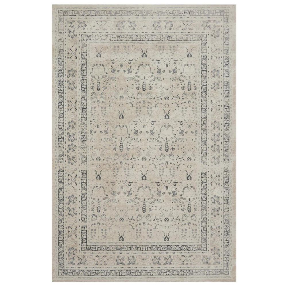 Magnolia Home Everly VY-05 7"10" Round Ivory and Sand Area Rug, , large