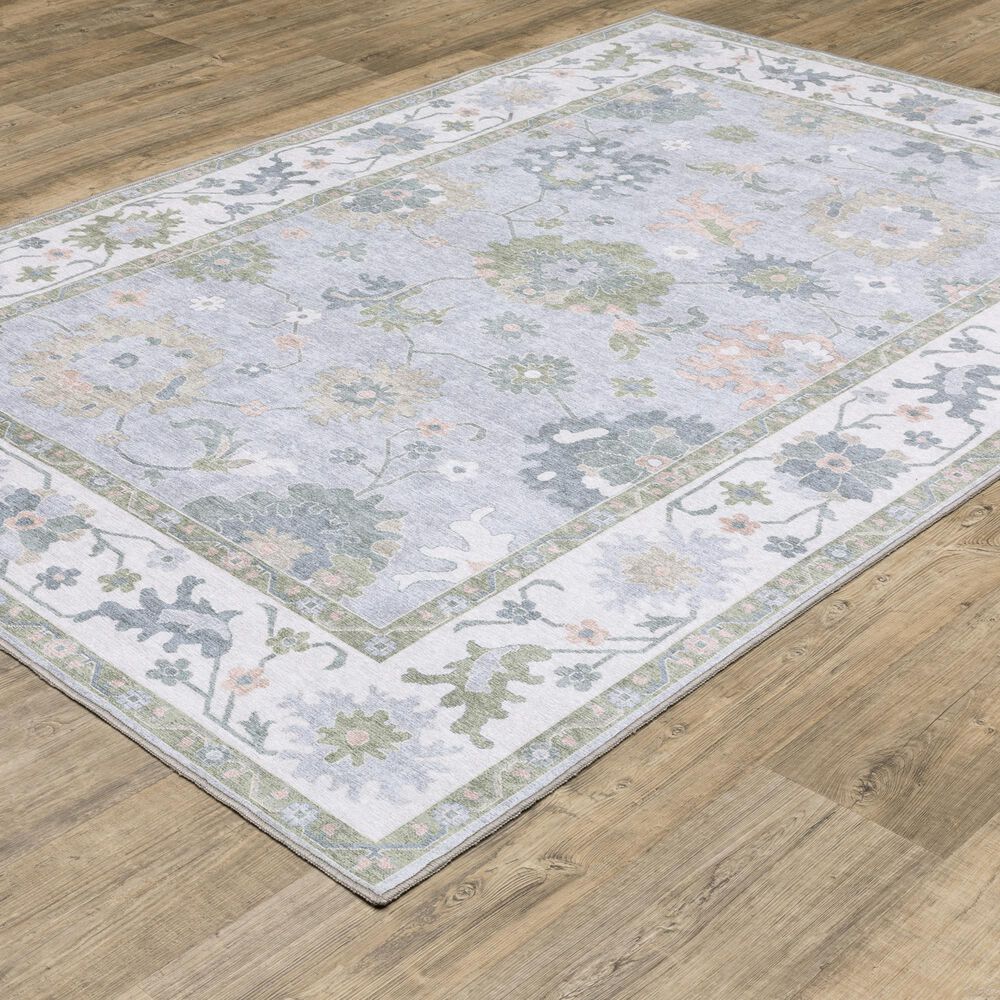 ROW by Oriental Weavers Addison Grey, Blue and Green 9'10" x 12' Area Rug, , large