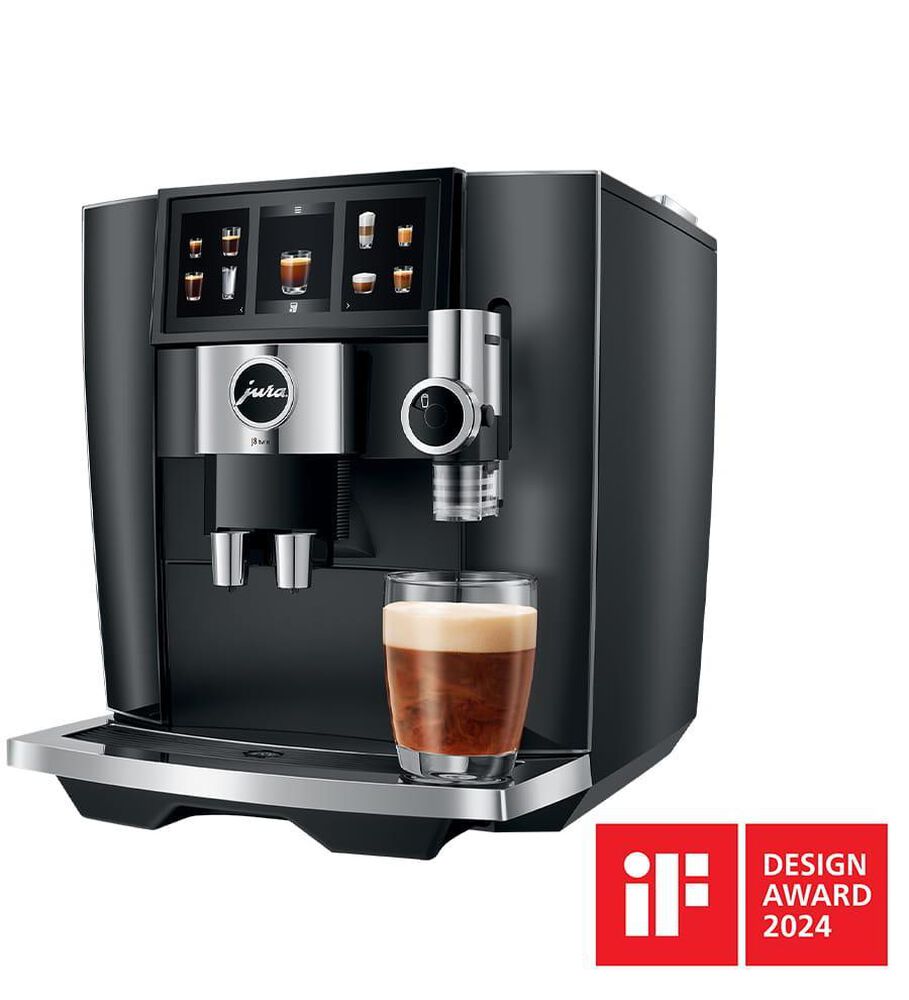Jura J8 64 Oz Twin Automatic Coffee Maker in Diamond Black, , large