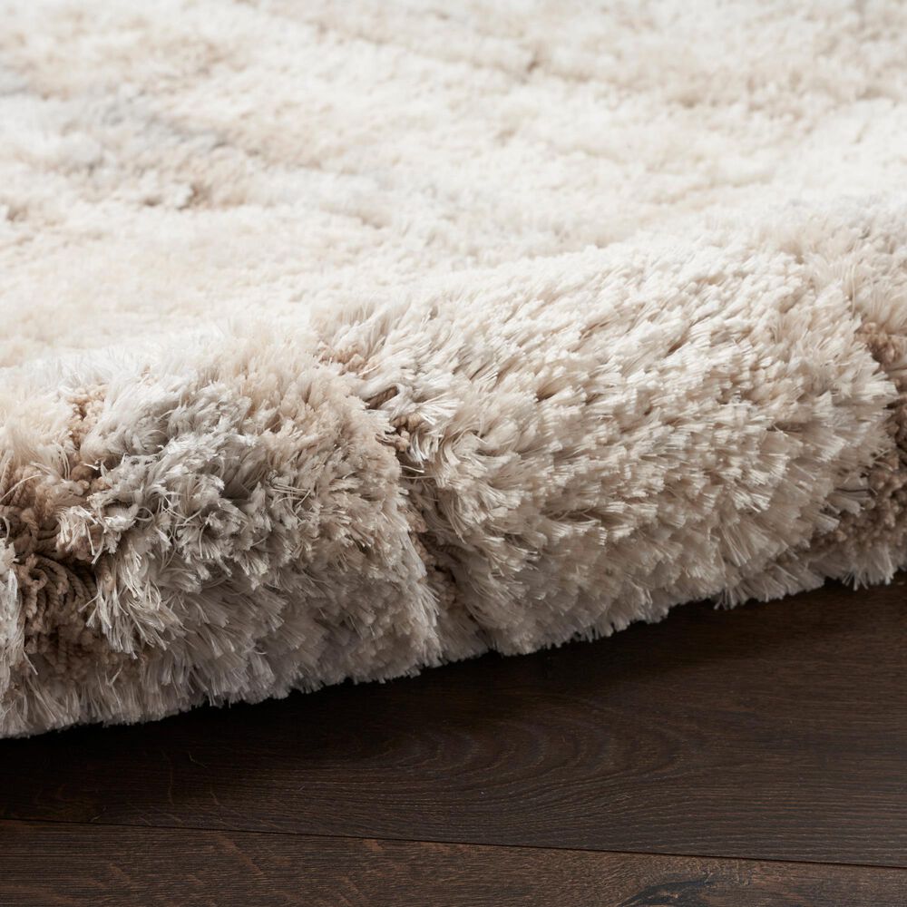 Nourison Dreamy Shag 4&#39; x 6&#39; Ivory and Beige Area Rug, , large