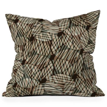 Deny Designs 18" Square Outdoor Throw Pillow in Black, , large