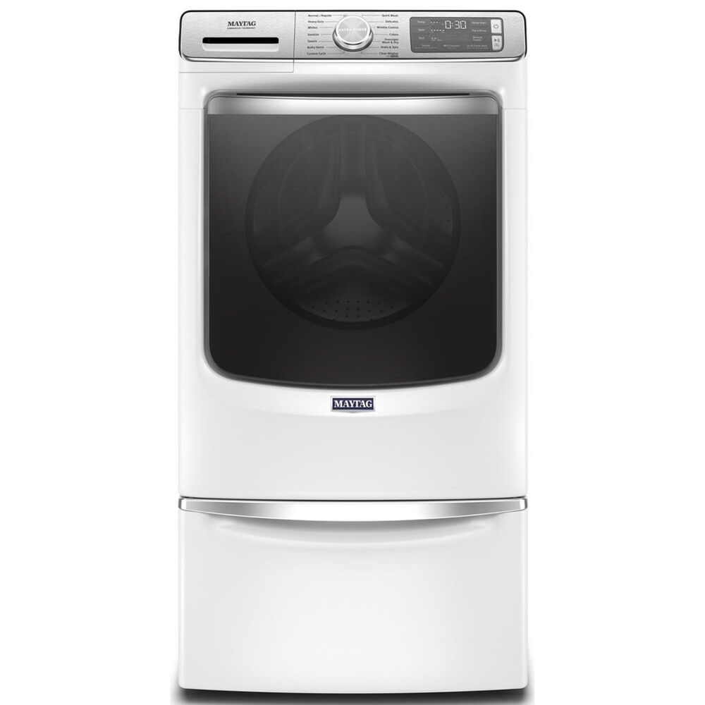Maytag 5.0 Cu. Ft. Front Load Washer with Steam in White, , large