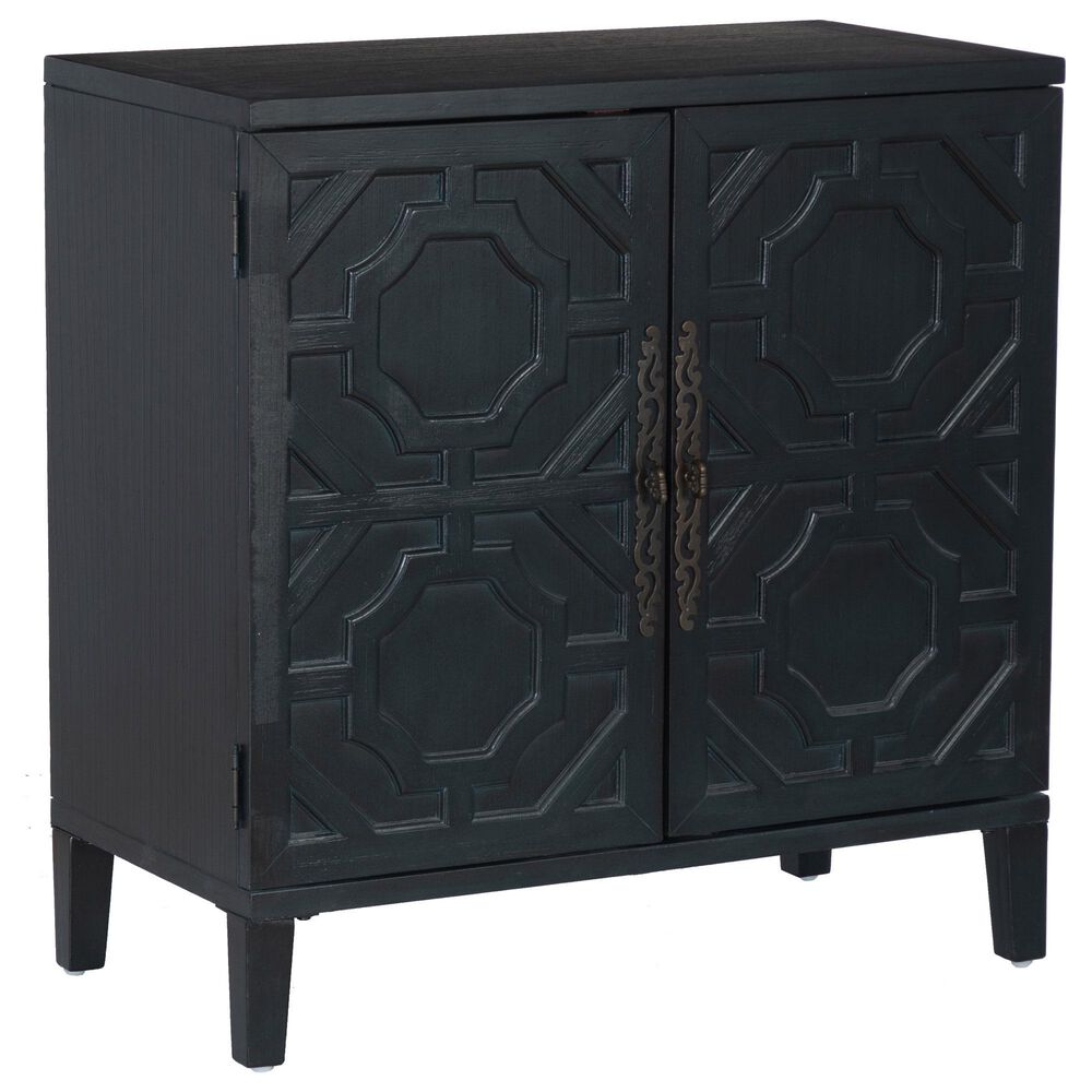 Linon Home Decor Merrin 2-Door Accent Cabinet in Midnight Blue, , large