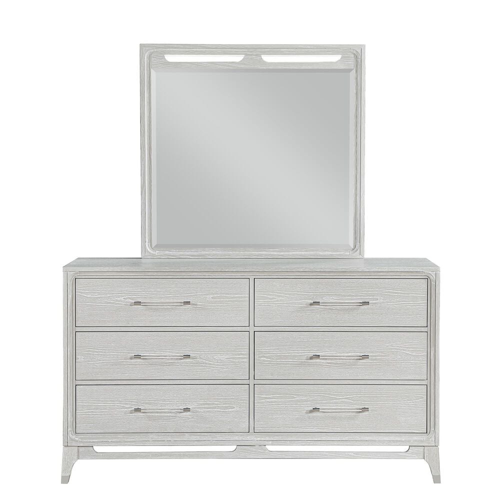 Davis International Solitude Mirror With Lights in White, , large