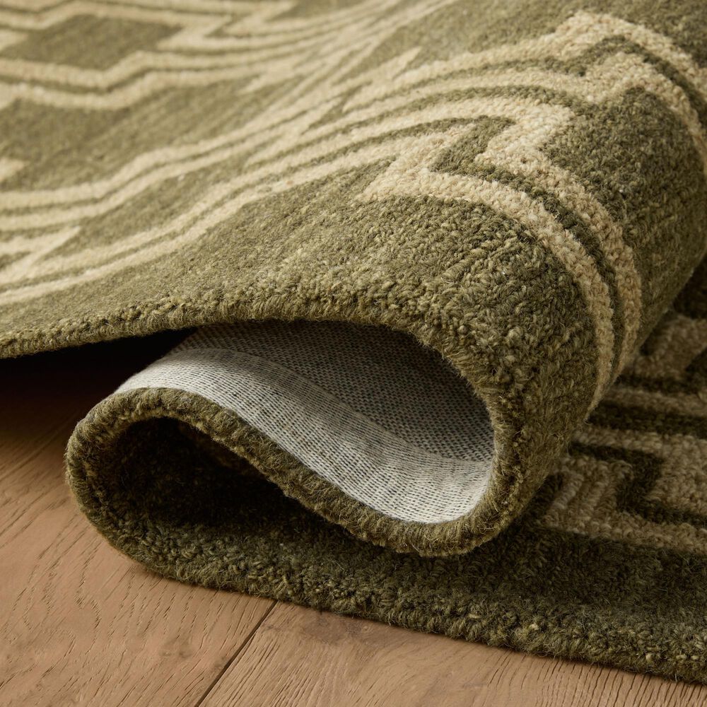 Jeremiah Brent x Loloi Barrow Moss and Beige 2&#39;6&quot; x 9&#39;9&quot; Runner, , large