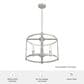 Hunter Astwood 18" 4-Light Chandelier in Brushed Nickel, , large