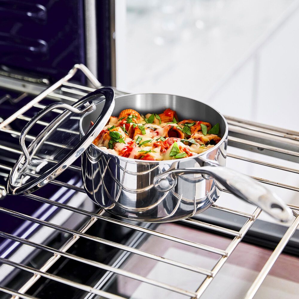 Green Pan Valencia Pro 1.6-Quart Uncoated Saucepan with Lid in Stainless Steel, , large