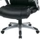 OSP Home Executive Bonded Leather Chair with Black Cushion, , large