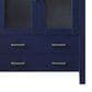 Lexora Home Volez 30" Single Bathroom Vanity in Navy Blue with 2 cm White Ceramic Top and Rectangular Sink, , large