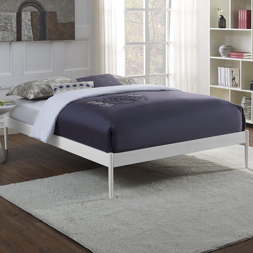 Modway Elsie Full Bed Frame in White, , large
