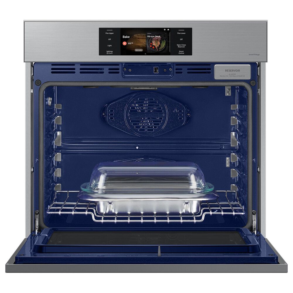 Samsung 2-Piece Kitchen Package with Bespoke 30" Single Wall Oven and 30" Electric Cooktop in Stainless Steel, , large