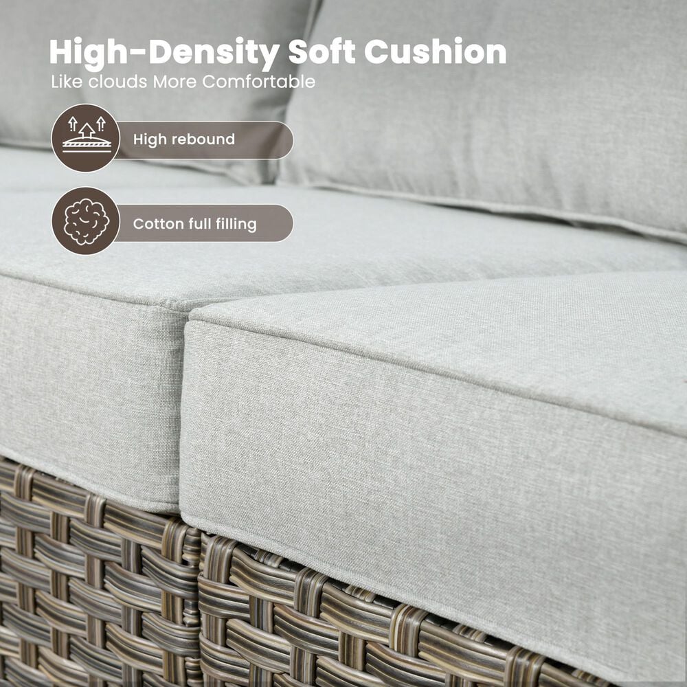 HOMLUX Outdoor Arm Chair in Gray (Set of 2), , large