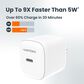 Ventev 45W Ultrafast USB-C Mini Wall Charger in White, , large