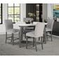 Global Furniture USA Marble Counter Height Table in Light Gray - Table Only, , large