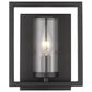 Golden Lighting Marco 1-Light Wall Sconce in Matte Black, , large