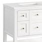 James Martin Vanities Breckenridge 36" Single Bathroom Vanity in Bright White with 3 cm White Zeus Quartz Top and Rectangular Sink, , large
