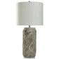 Flair Industries 31" Cement Leaf Motif Table Lamp in Maple Cream, , large
