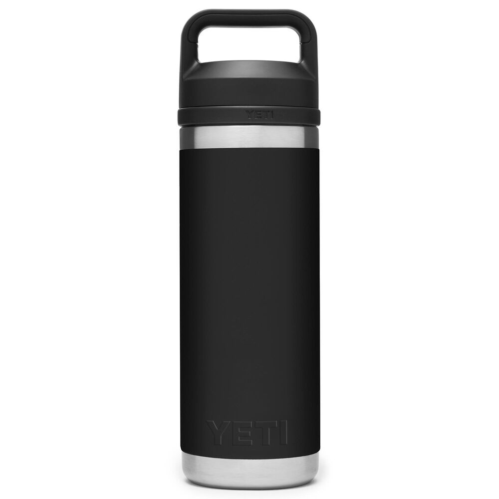 YETI Rambler 18 Oz Water Bottle with Chug Cap in Black, , large