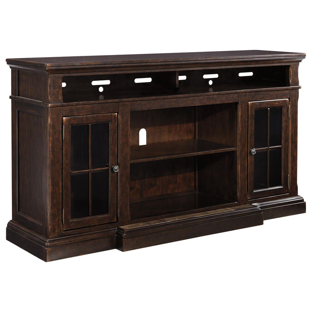 Ashley Roddinton 72" TV Stand in Dark Brown, , large