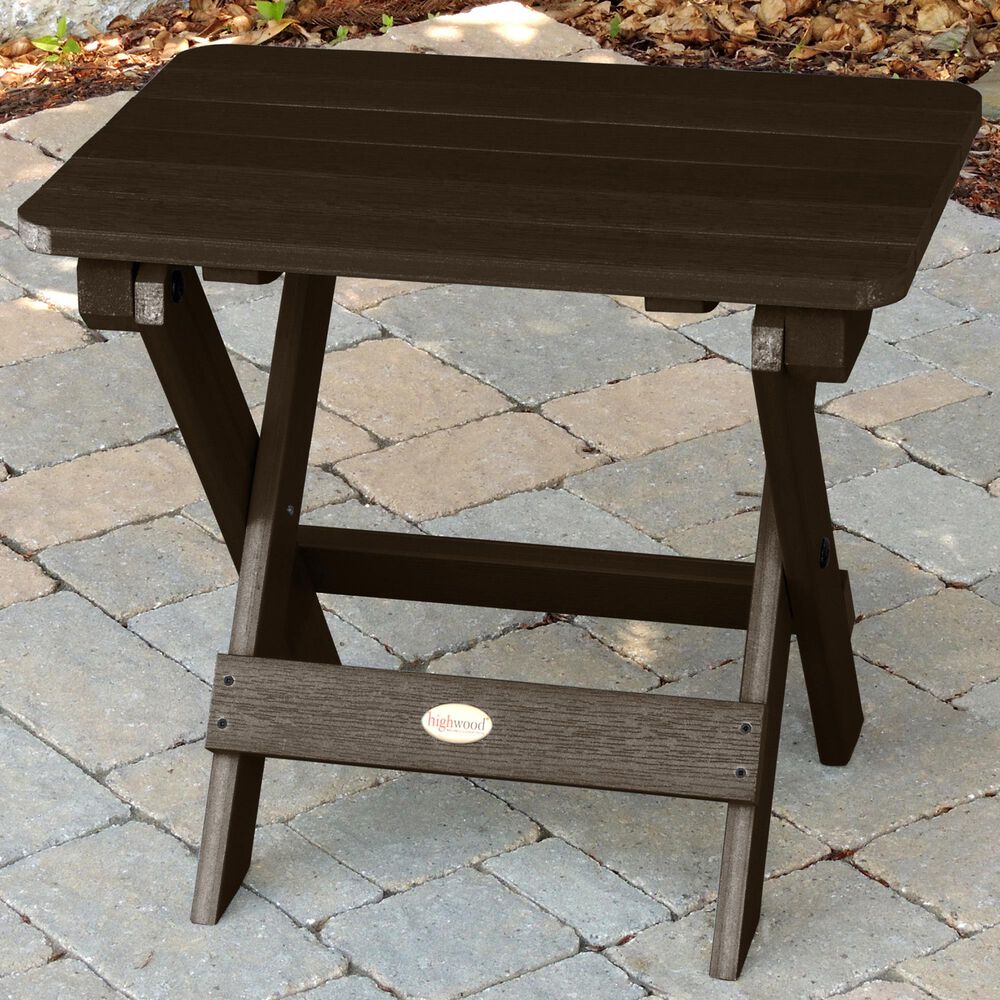 Highwood USA Adirondack Side Table in Weathered Acorn, , large