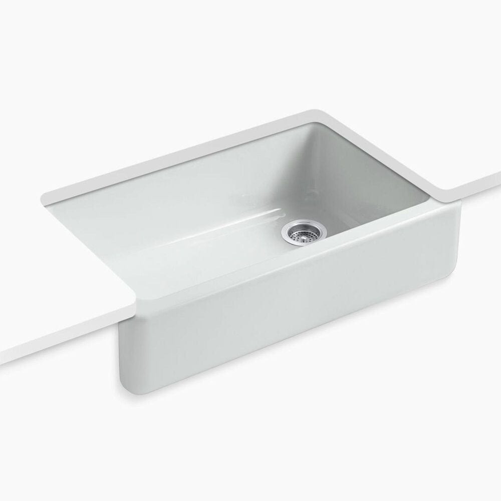 Kohler Whitehaven 35.75" Single Bowl Farmhouse Kitchen Sink in Ice Grey, , large