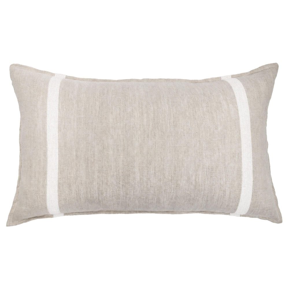 Pom Pom At Home Rory King Sham in Flax and White, , large