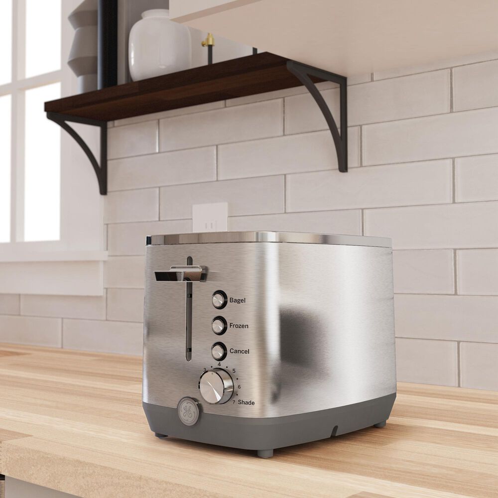 GE Appliances 2-Slice Toaster in Stainless Steel, , large