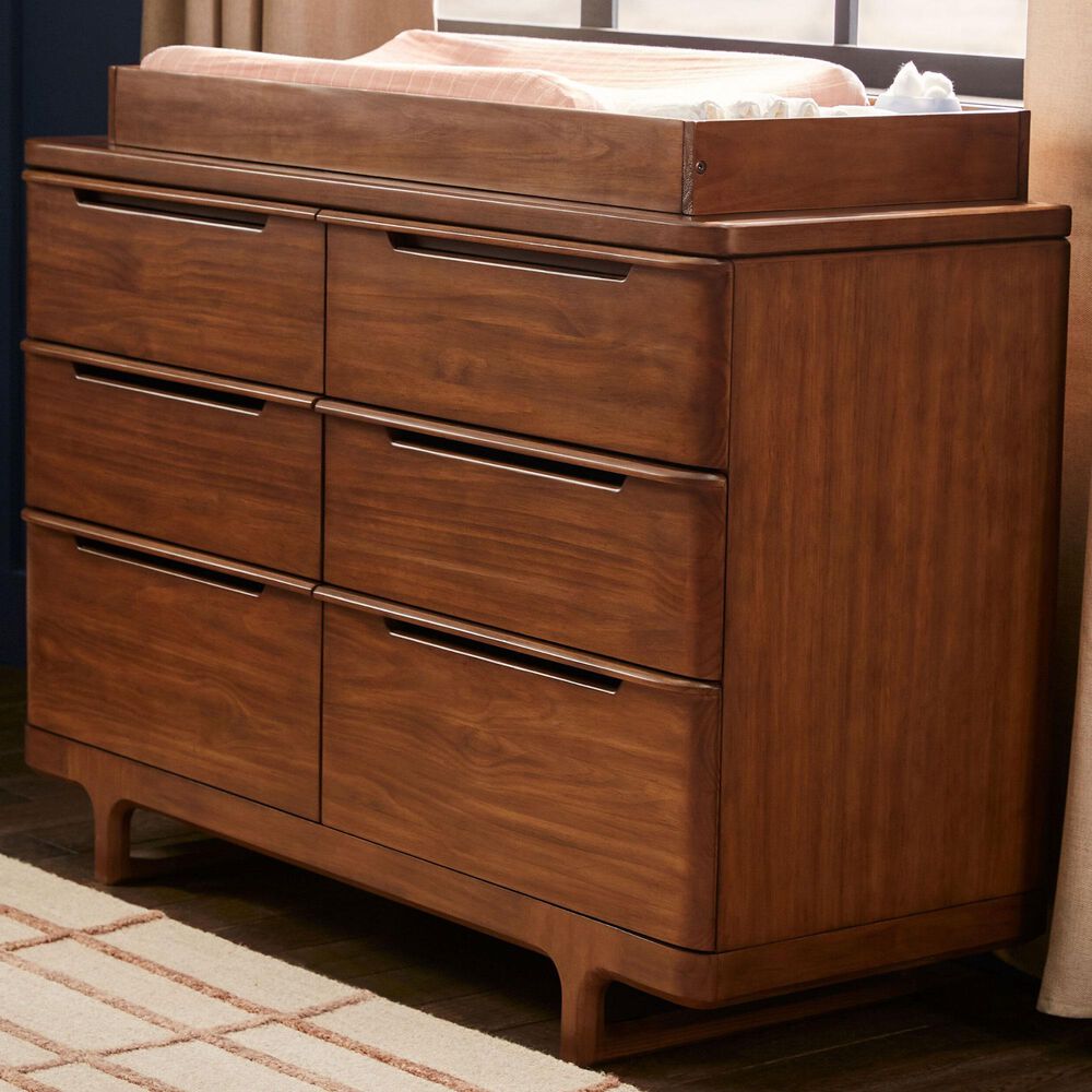 Maxi Cosi Embraced Forms 6-Drawer Dresser and Changer Top in Chestnut, , large