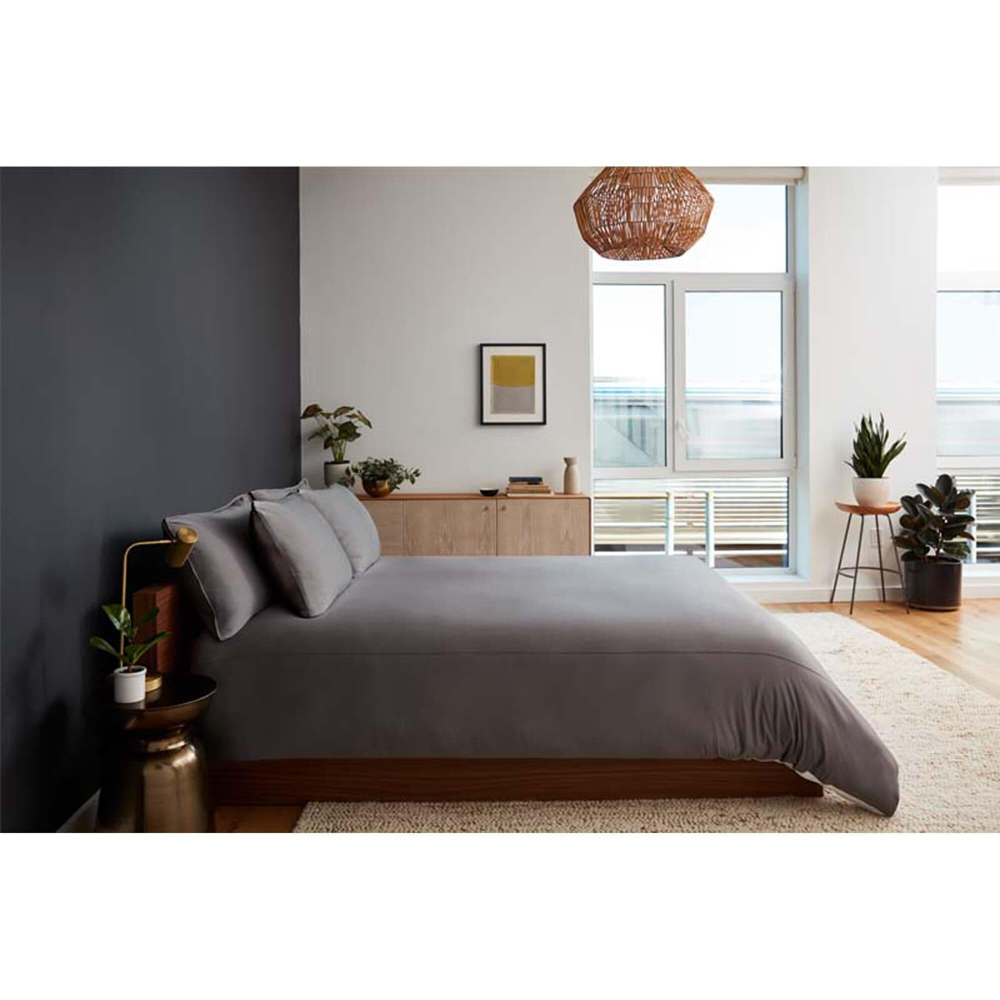 SHEEX Ven Tech 6 Piece King California King Duvet Set in Graphite