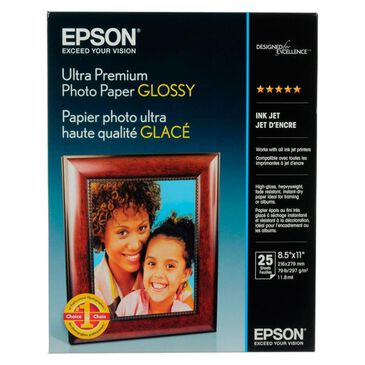 Epson Ultra Premium Photo Paper Glossy (8.5 x 11", 25 Sheets), , large