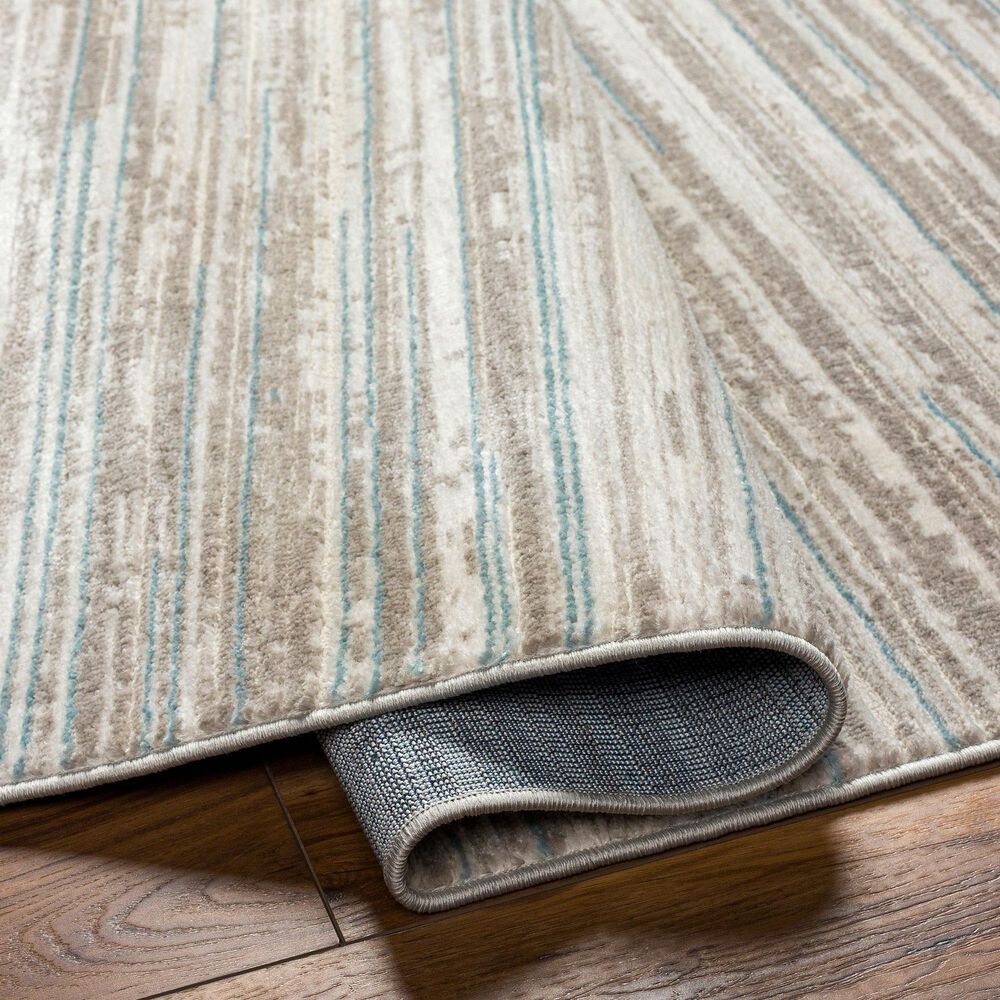 Surya Masha MHA2303 2&#39; x 3&#39; Cream, Gray, Ivory and Denim Area Rug, , large