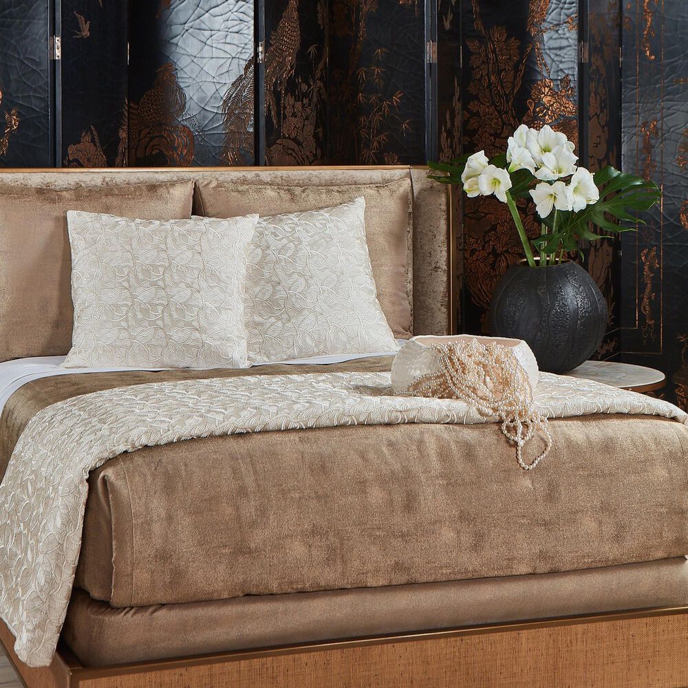 Ann Gish Stardust King Coverlet in Golden, , large