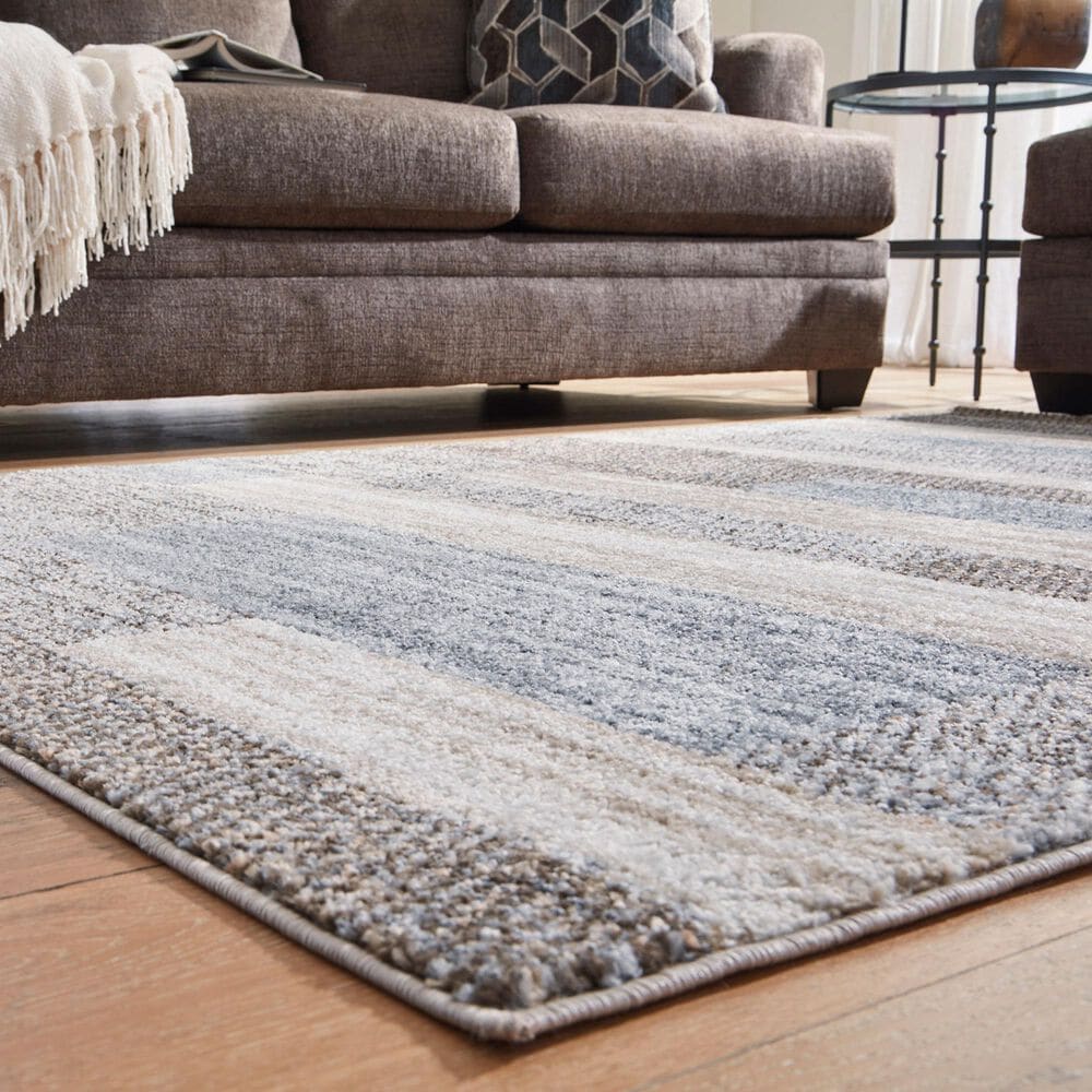 Ashley Sethburn 5&#39; x 7&#39; Cream, Brown and Gray Area Rug, , large