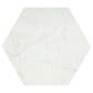 Emser Sterlina II White 8" x 10" Hexagon Porcelain Tile, , large