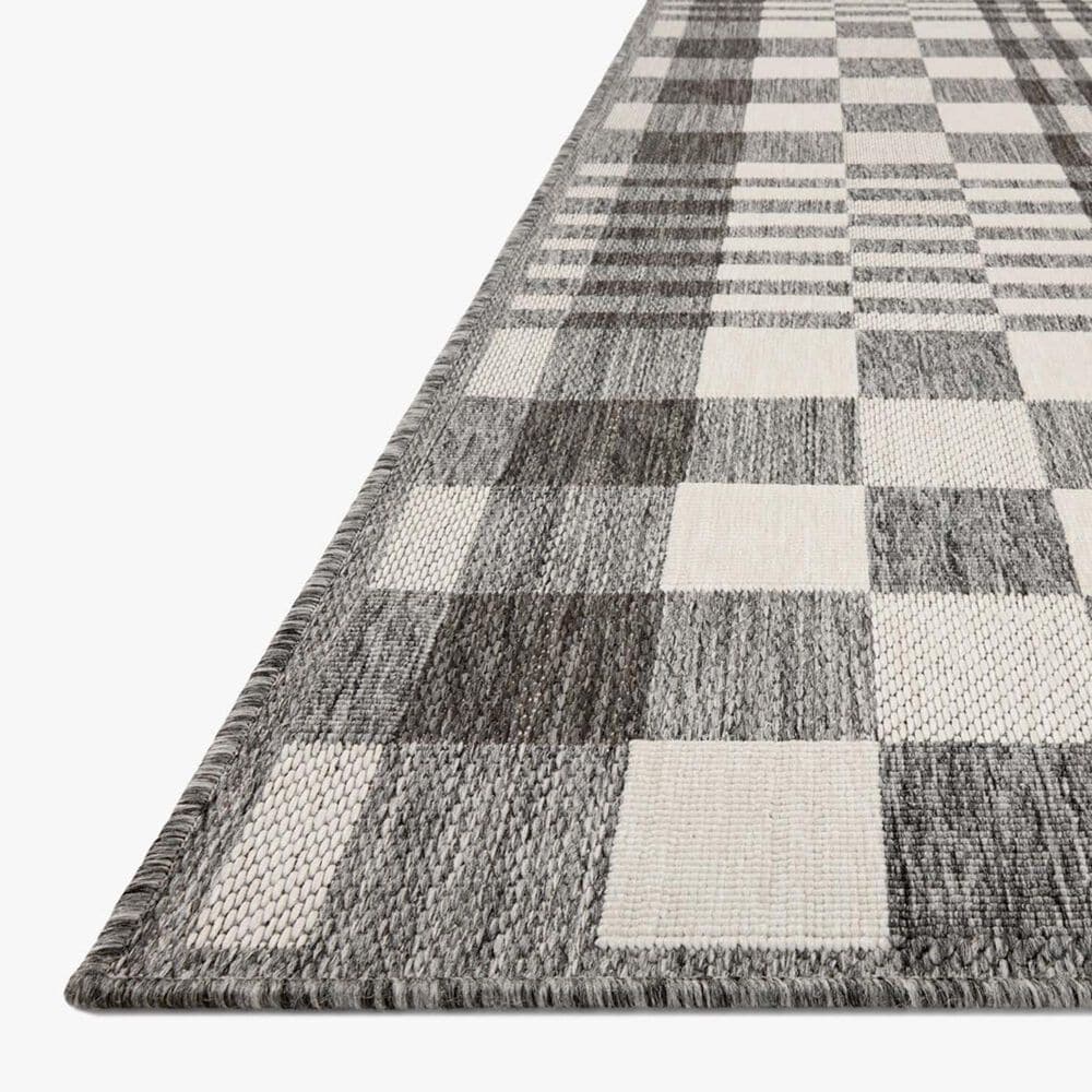 Loloi II Rainier 5&#39;3&quot; x 7&#39;7&quot; Ivory and Pebble Indoor/Outdoor Area Performance Rug, , large