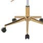 Lumisource Margarite Task Chair with Grey Fabric Cushion in Gold, , large