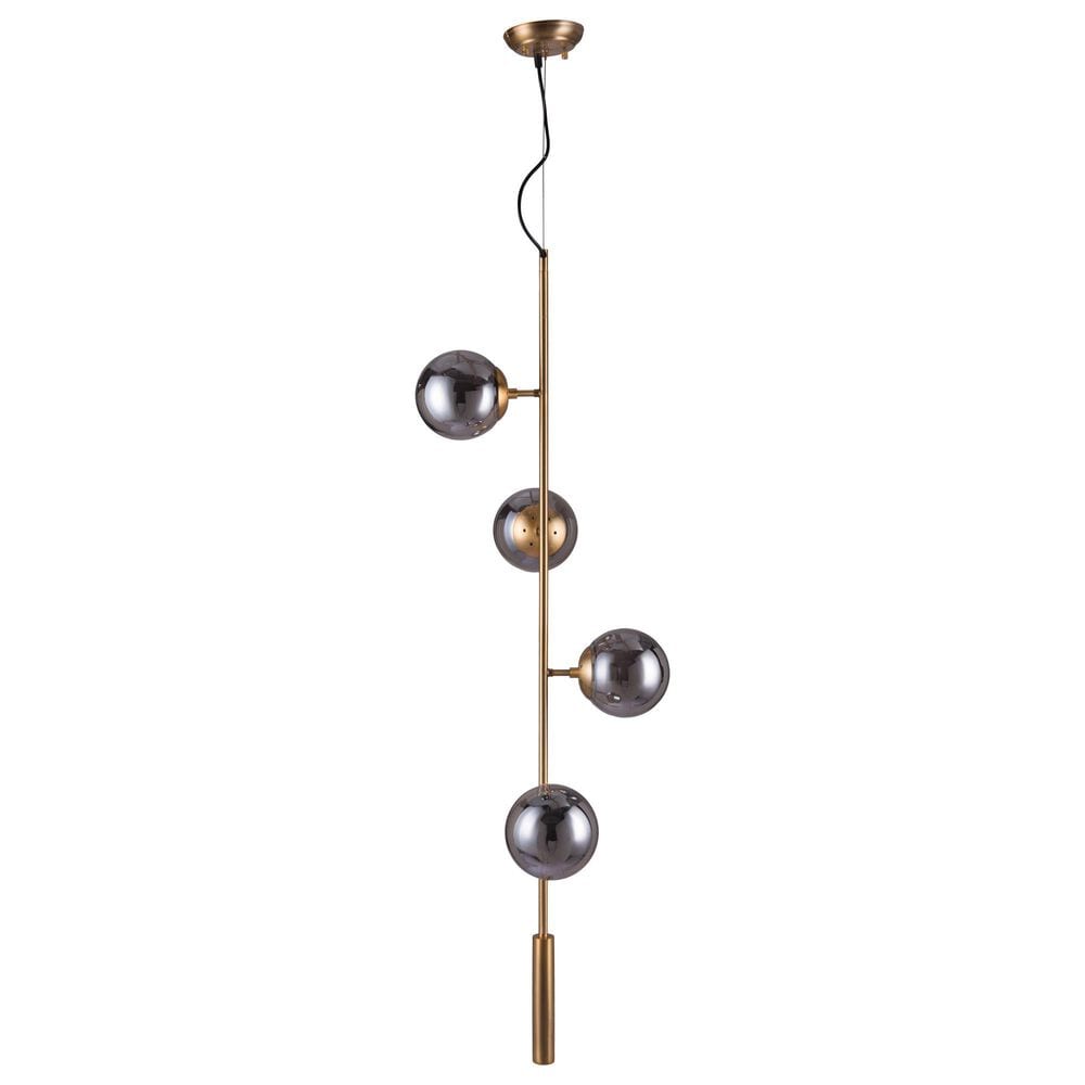 Zuo Modern Zatara Ceiling Lamp in Brass, , large