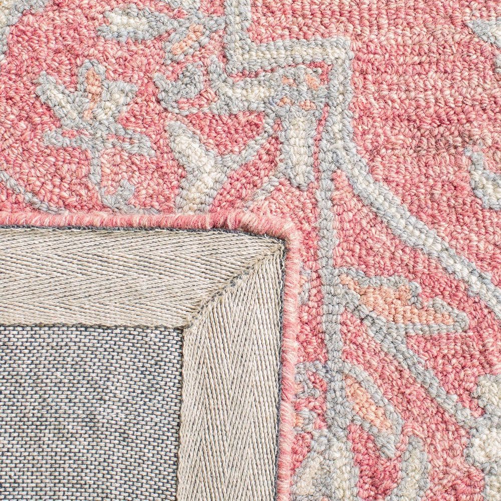 Safavieh Micro-Loop Oriental 2&#39;3&quot; x 11&#39; Pink and Ivory Runner, , large
