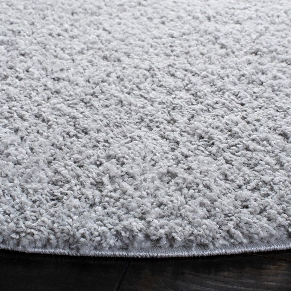 Safavieh August Shag 6&#39;7&quot; Round Light Grey Area Rug, , large