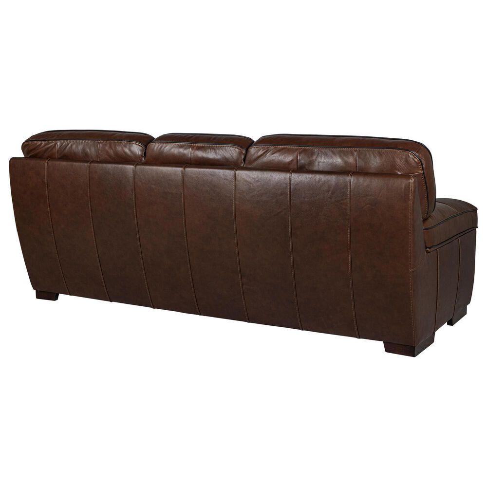 Simon Li 4-Piece Stationary Leather Living Room Set in Longhorn Bramble, , large