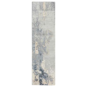 Nourison Silk Shadows 2"3" x 8" Blue and Sky Runner, , large