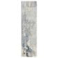 Nourison Silk Shadows 2"3" x 8" Blue and Sky Runner, , large