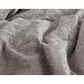 Hallmart Collectibles Rayleen Waffle Hex 3-Piece Queen Comforter Set in Gray, , large