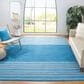 Safavieh Montauk MTK215M 9" x 12" Blue and Grey Area Rug, , large