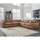 Ashley Emilia 5-Piece Stationary Reversible Sectional in Caramel, , large