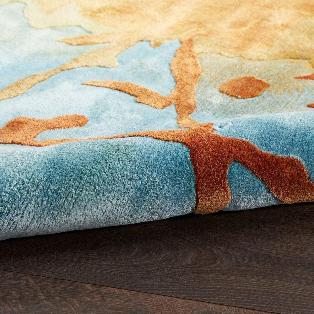 Nourison Prismatic 7&#39;9&quot; x 9&#39;9&quot; Gold and Multicolor Area Rug, , large