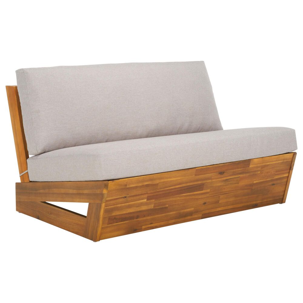 Safavieh Lynn Outdoor Sofa in Light Grey, , large