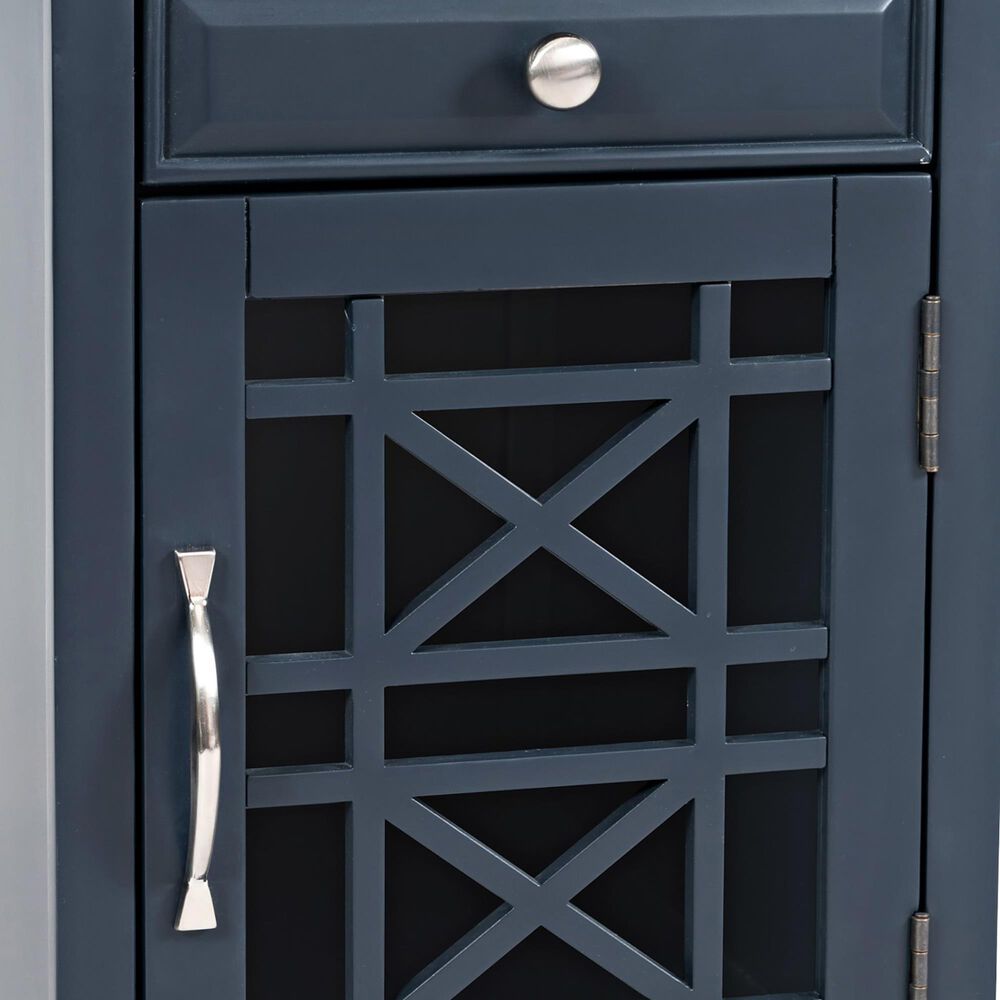 Waltham Craftsman Power Chairside Table in Navy Blue, , large