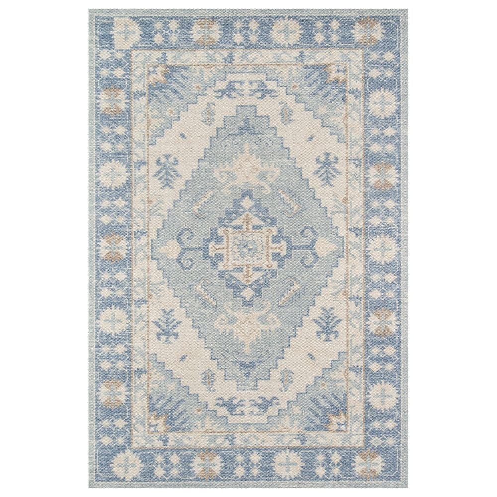Momeni Anatolia ANA-1 6"6" x 9" Blue Area Rug, , large